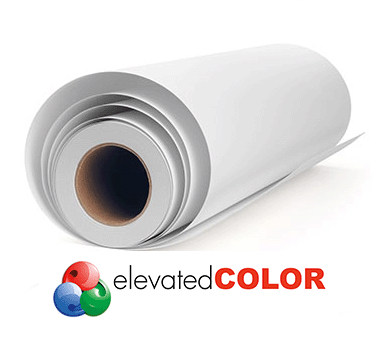 Elevated Color 8mil White Aqueous Matte Polypropylene Banner